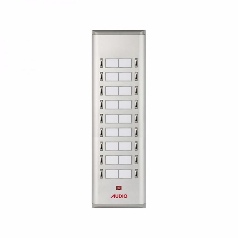 Audio Basic Serisi Yan Sıra Çift Butonlu Zil Paneli On Sekizli 004853 U