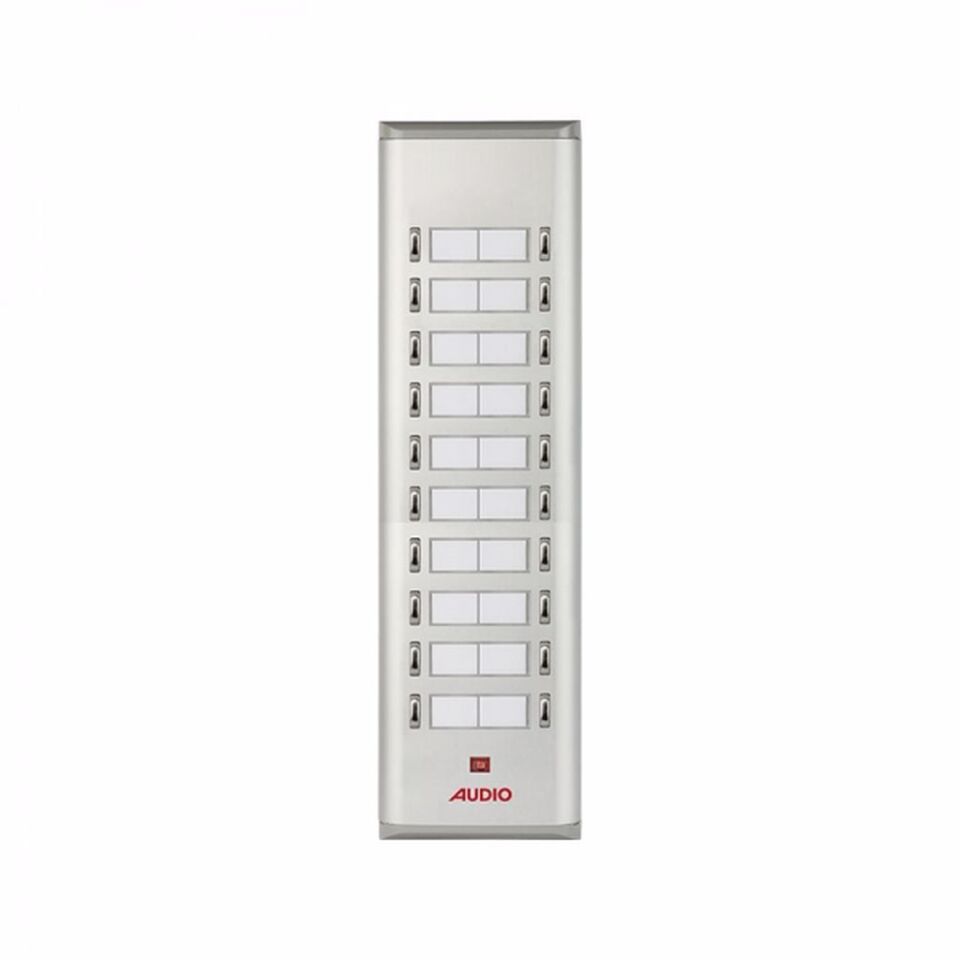 Audio Basic Serisi Yan Sıra Çift Butonlu Zil Paneli Yirmili 004853 U