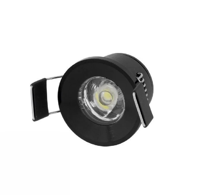 Cata 1,5W Yıldız Gömme Spot Aydınlatma Armatürü Siyah Kasa ct-5270 3200K (Gün Işığı)