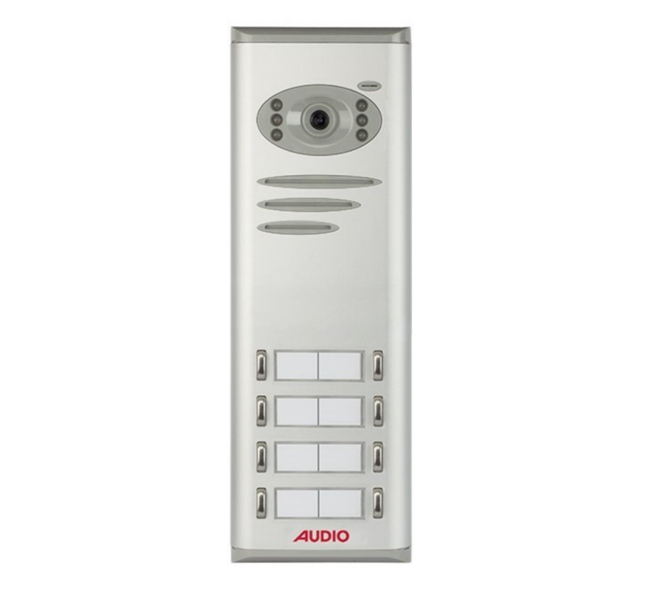 Audio Sekizli Basic Kameralı Butonlu Zil Paneli 008328 E08