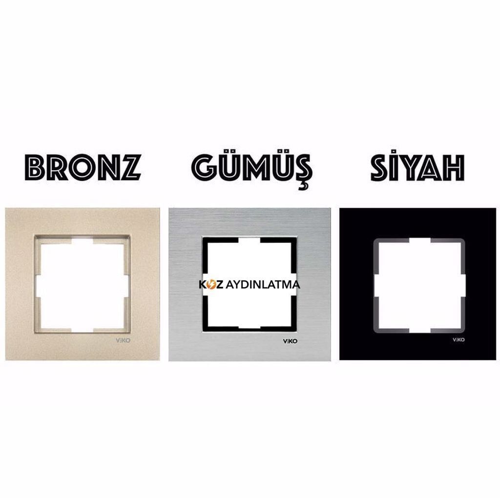 Viko Artline Novella Eloxal Metal Tekli Çerçeve 92192321 Bronz