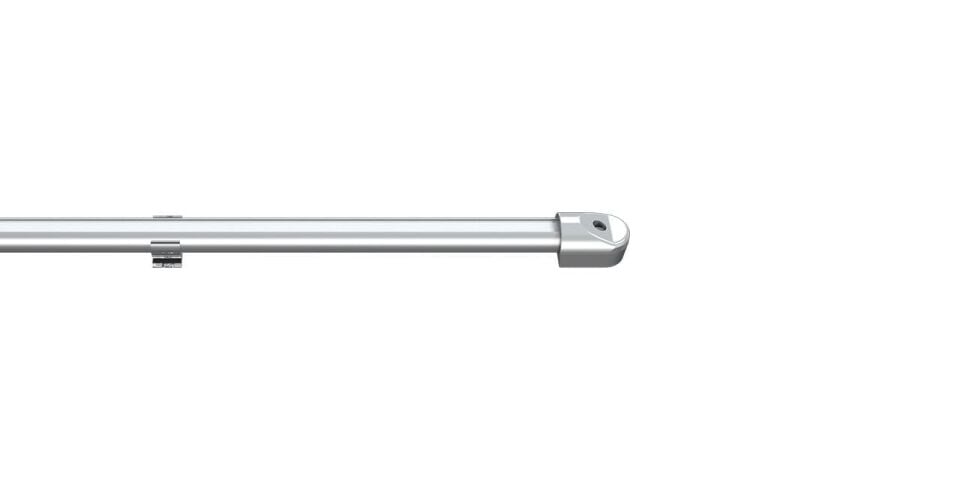 Sıva Üstü Yuvarlak Profil Hareketli Led Rigid Bar Aydınlatma Armatürü YRB 2835-72/15-12 3000  K (Gün Işığı) - Metalik Gri (Eloksal) - 1 Metre