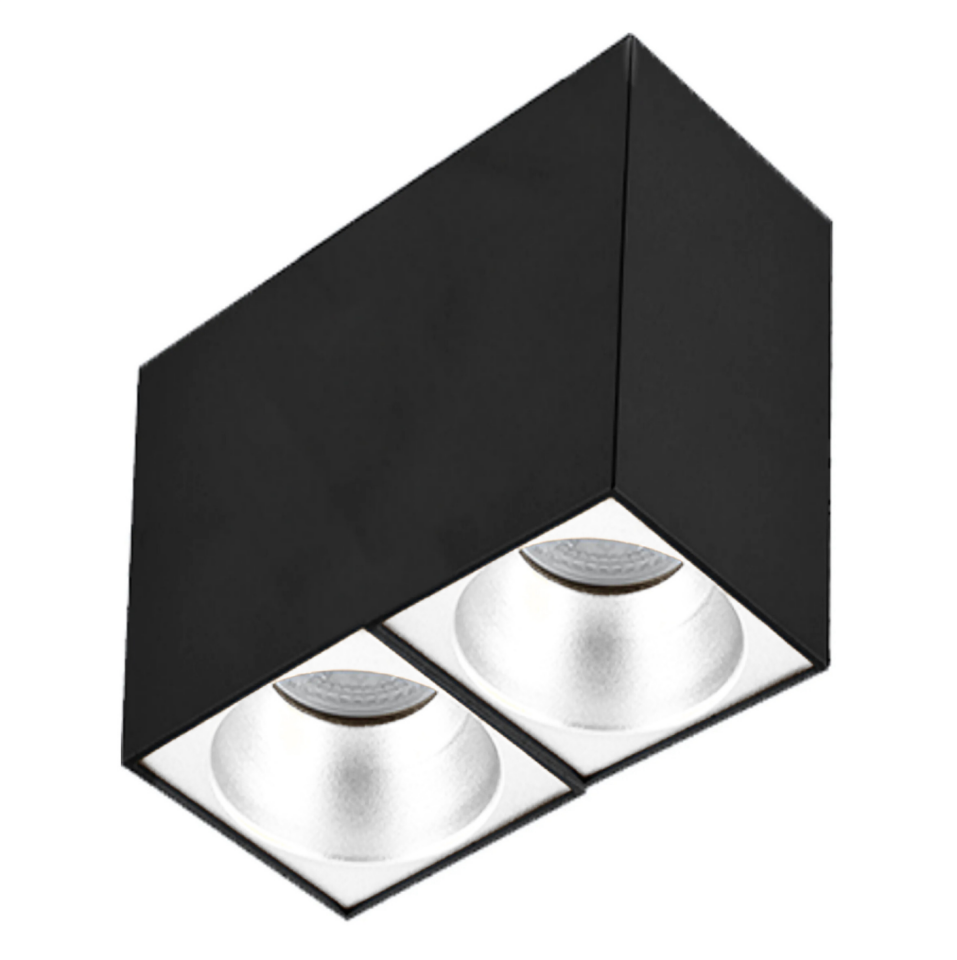 Sıva Üstü Kare Led Spot Armatür 10x20x10 Cm Siyah - Beyaz