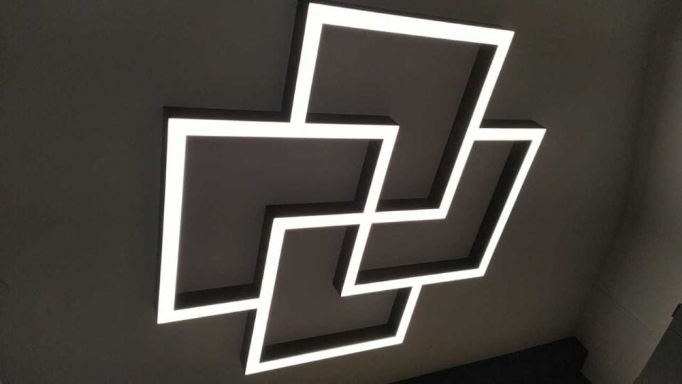 Labirent Linear Aydınlatma Modern Led Avize Lineer Armatür 115 CMØ - 6000K (Beyaz Işık) - Askısız - Antrasit