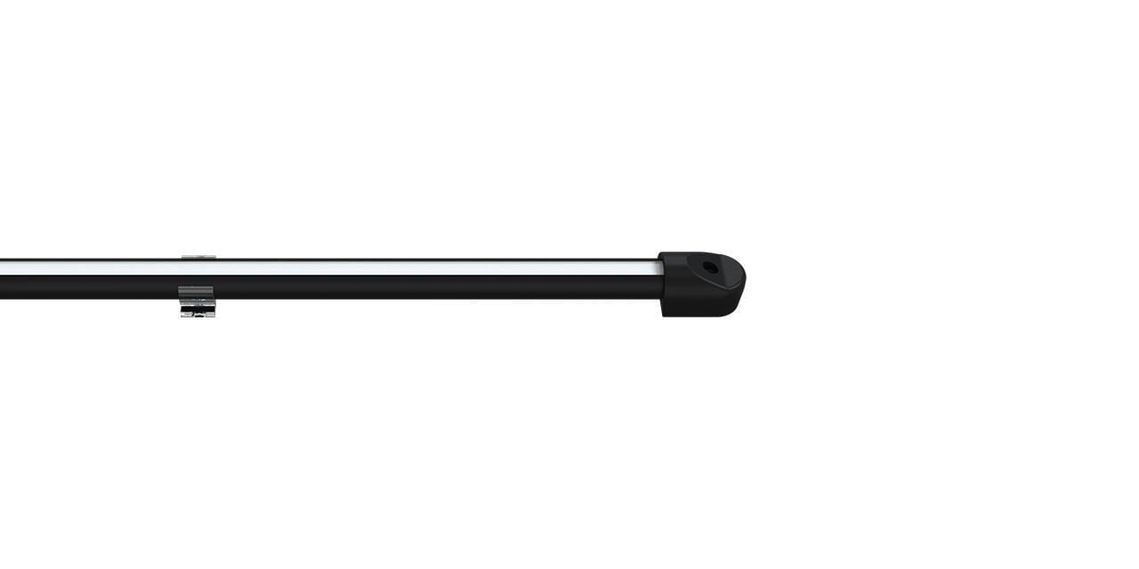 Sıva Üstü Yuvarlak Profil Hareketli Led Rigid Bar Aydınlatma Armatürü YRB 2835-72/15-24 3000  K (Gün Işığı) - Siyah - 2 Metre