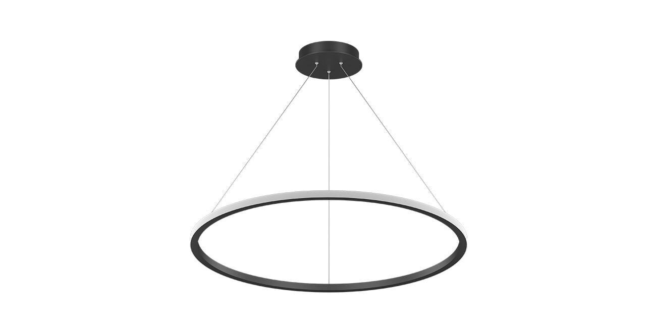 Goya 40 Watt Samsung Ledli Dekoratif Sarkıt Yuvarlak Linear Aydınlatma 80CM GY 8220-80 4000K (Natural Işık) - Beyaz - Rozanssız