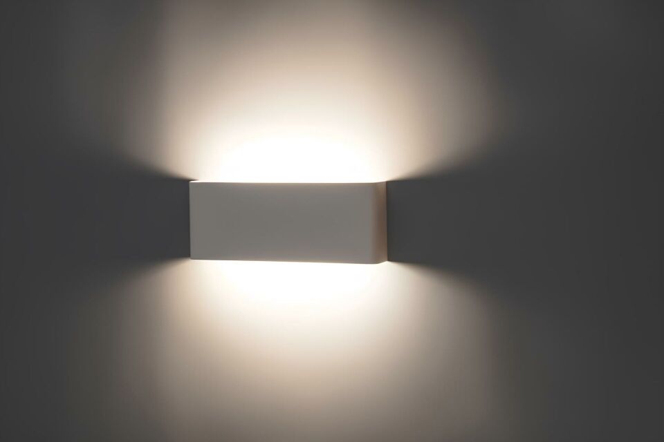 Yonca Led Duvar Aydınlatma Aplik Armatürü Beyaz Kasa Gün Işığı 20W