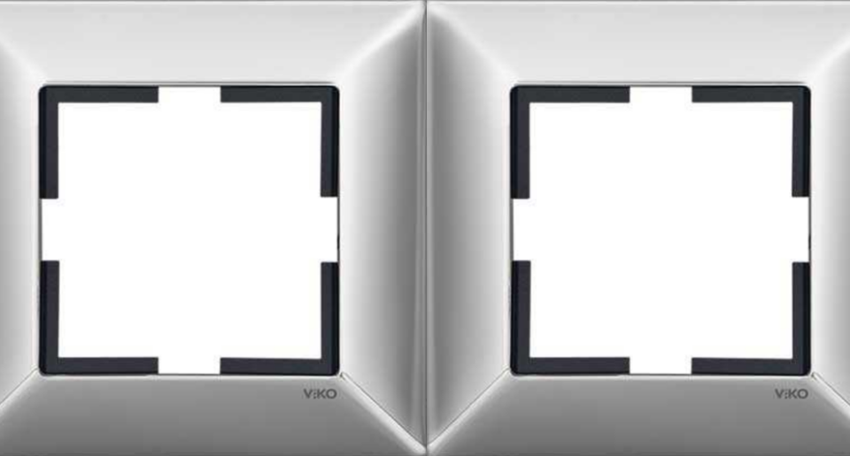 Viko Trenda Metal İkili Çerçeve 92190822 Krom