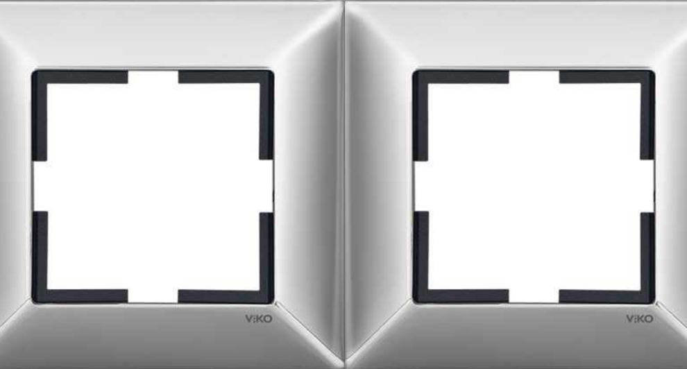 Viko Trenda Metal İkili Çerçeve 92190822 Krom