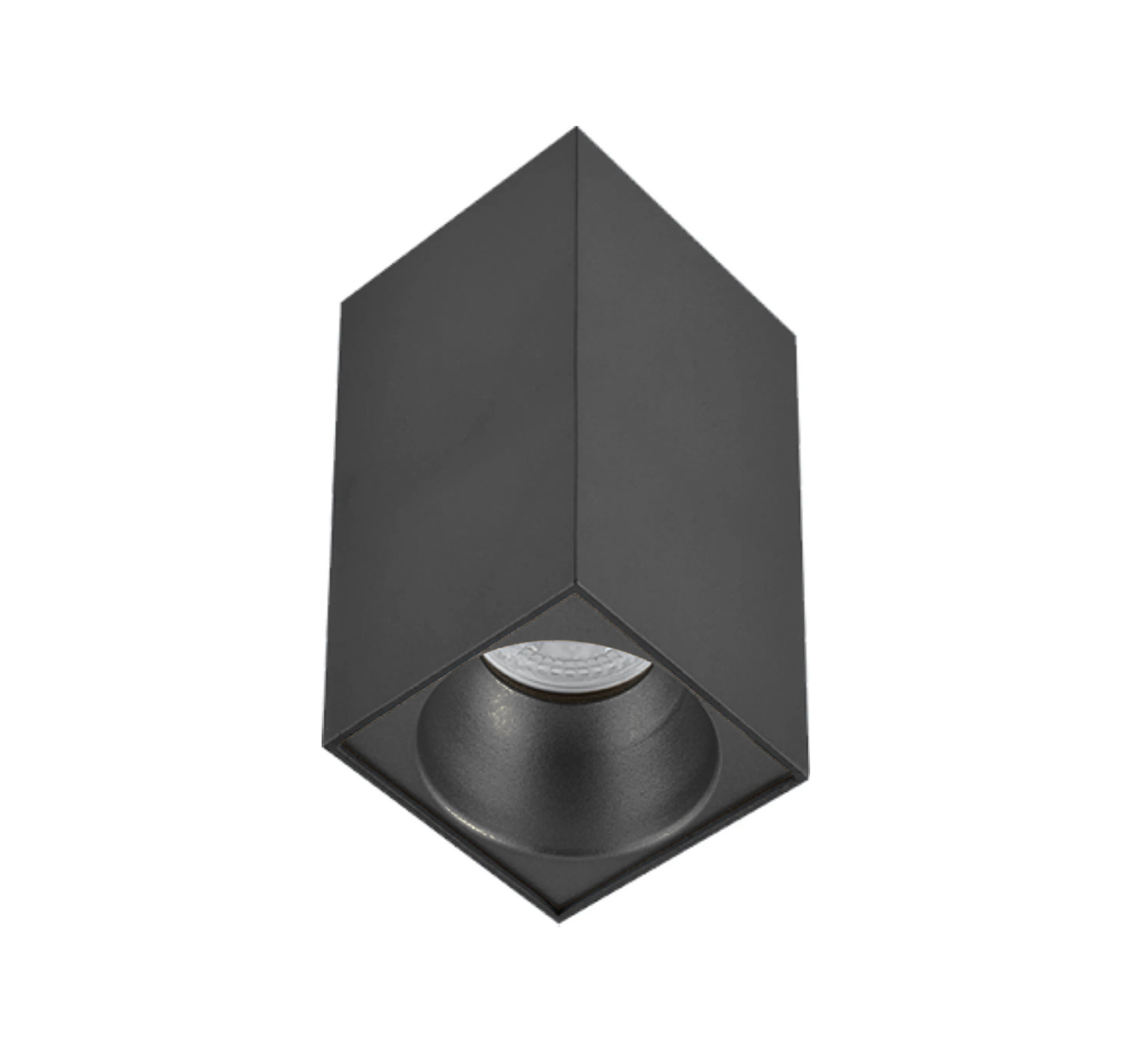 Sıva Üstü Kare Led Spot Armatür 8x8x10 Cm Siyah - Siyah Ampulsuz