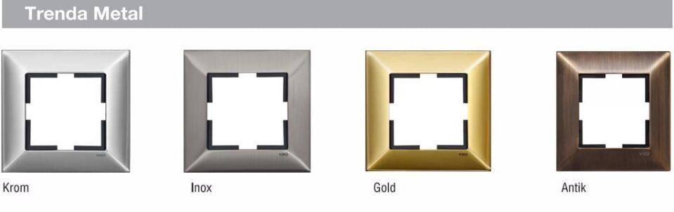 Viko Trenda Metal Üçlü Çerçeve 92190823 İnox