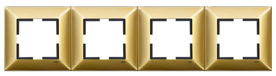Viko Trenda Metal Dörtlü Çerçeve 92190824 Gold
