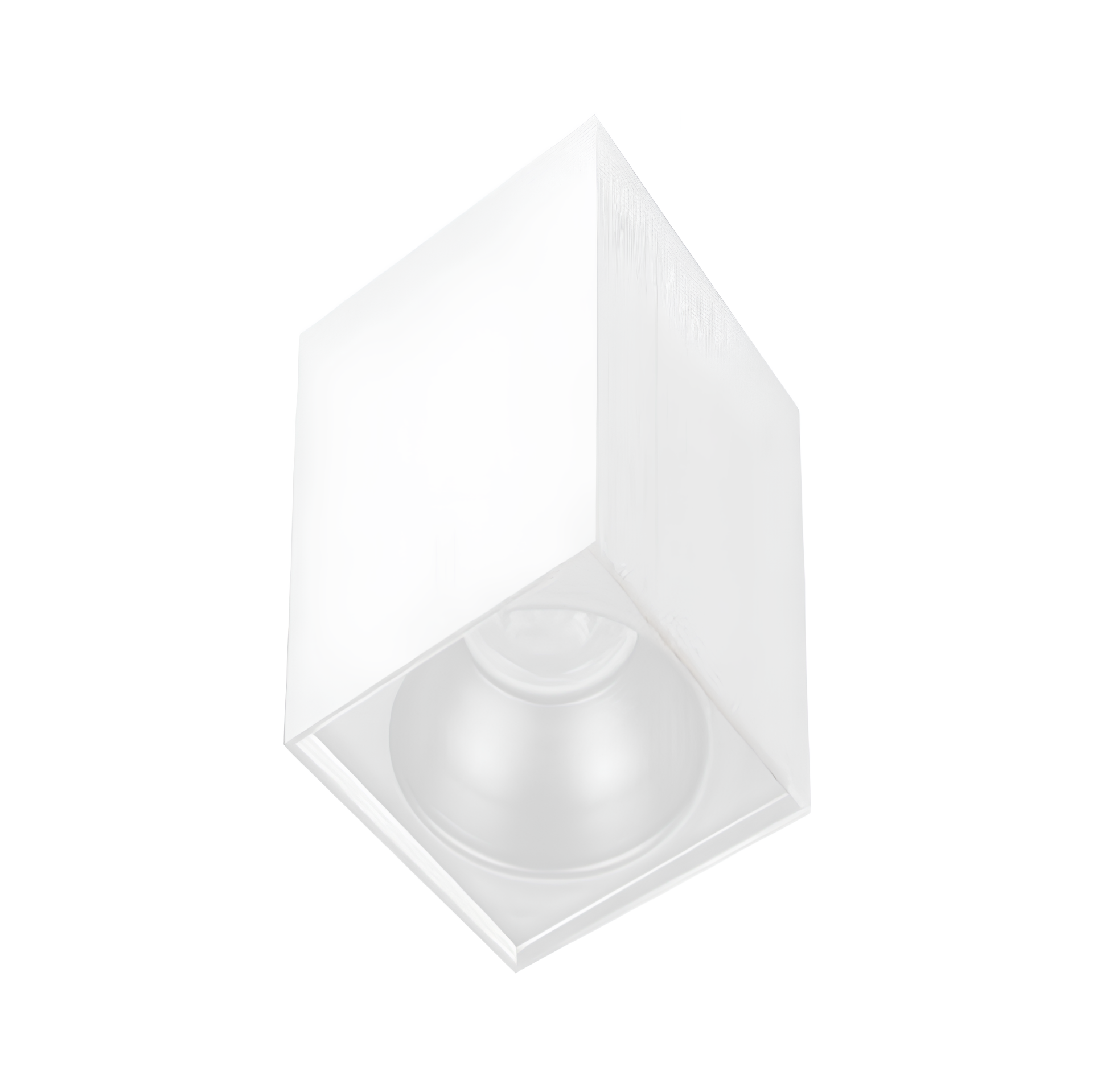 Sıva Üstü Kare Led Spot Armatür 8x8x10 Cm Beyaz - Beyaz Ampulsuz