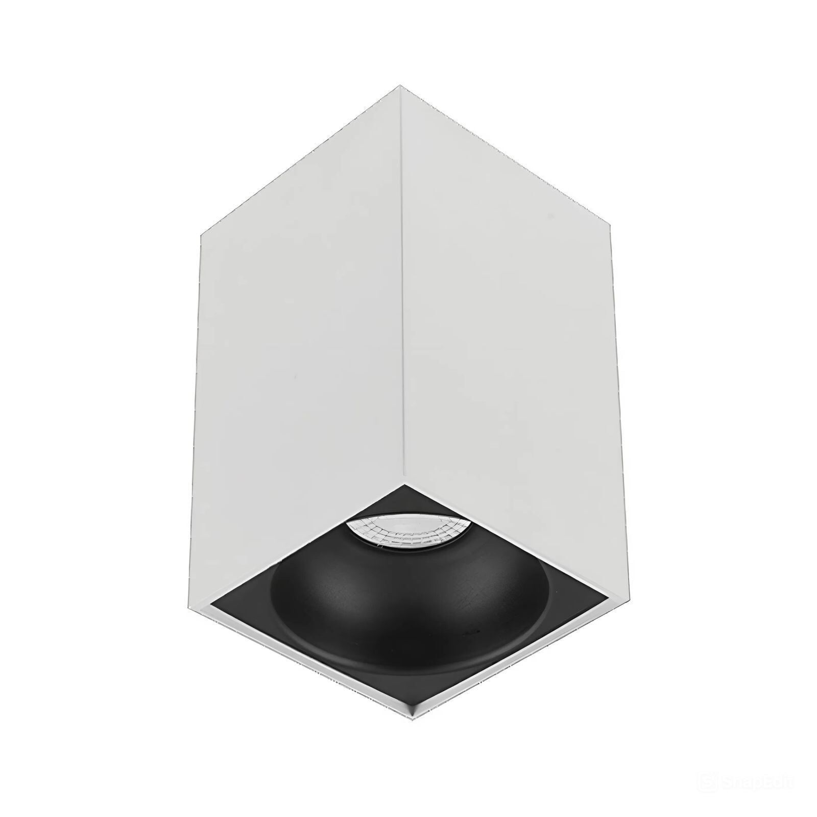 Sıva Üstü Kare Led Spot Armatür 8x8x10 Cm Beyaz - Siyah Ampulsuz