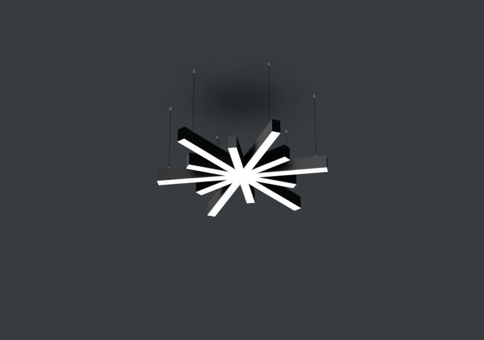 Yıldız Linear Aydınlatma Modern Led Sarkıt Avize Lineer Armatür
