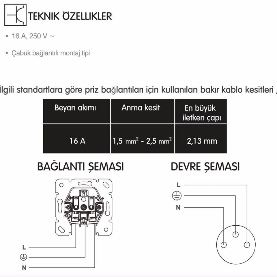 Viko Thea Blu Kapaklı Topraklı Çocuk Korumalı Priz Mekanizma + Kapak Dore