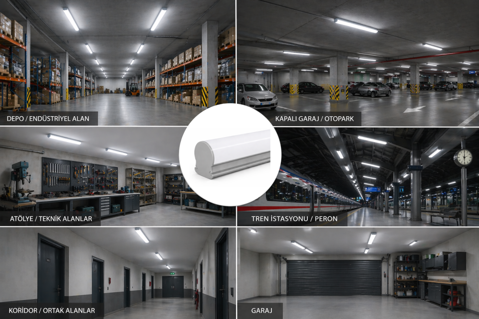 Osram Led Tridonic Trafolu Led Etanj Aydınlatma Armatürü 26W 60Cm 6000 K (Beyaz Işık) - 12 Volt