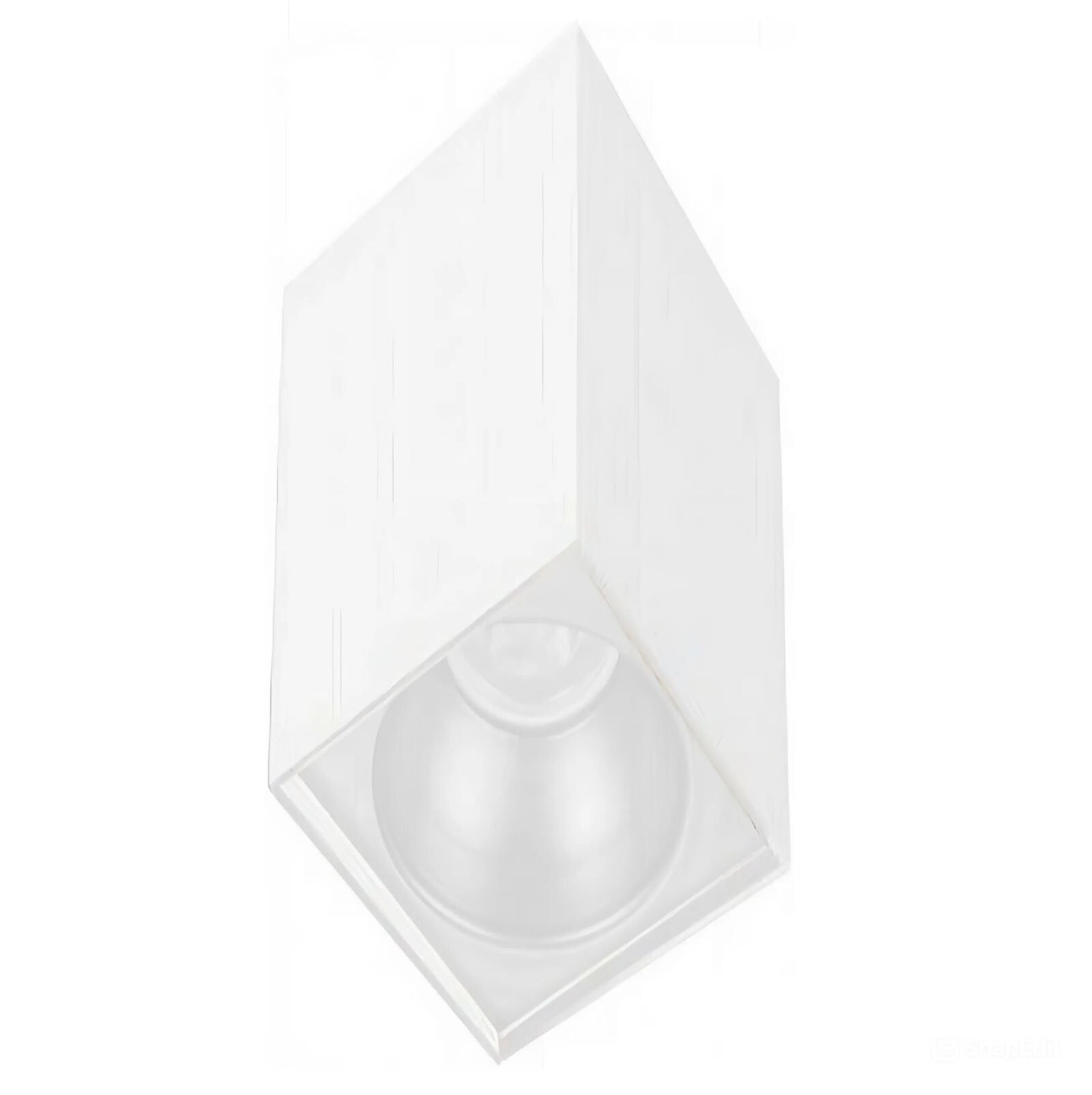 Sıva Üstü Kare Led Spot Armatür 10x10x14 Cm Beyaz - Beyaz 3200K (Gün Işığı)