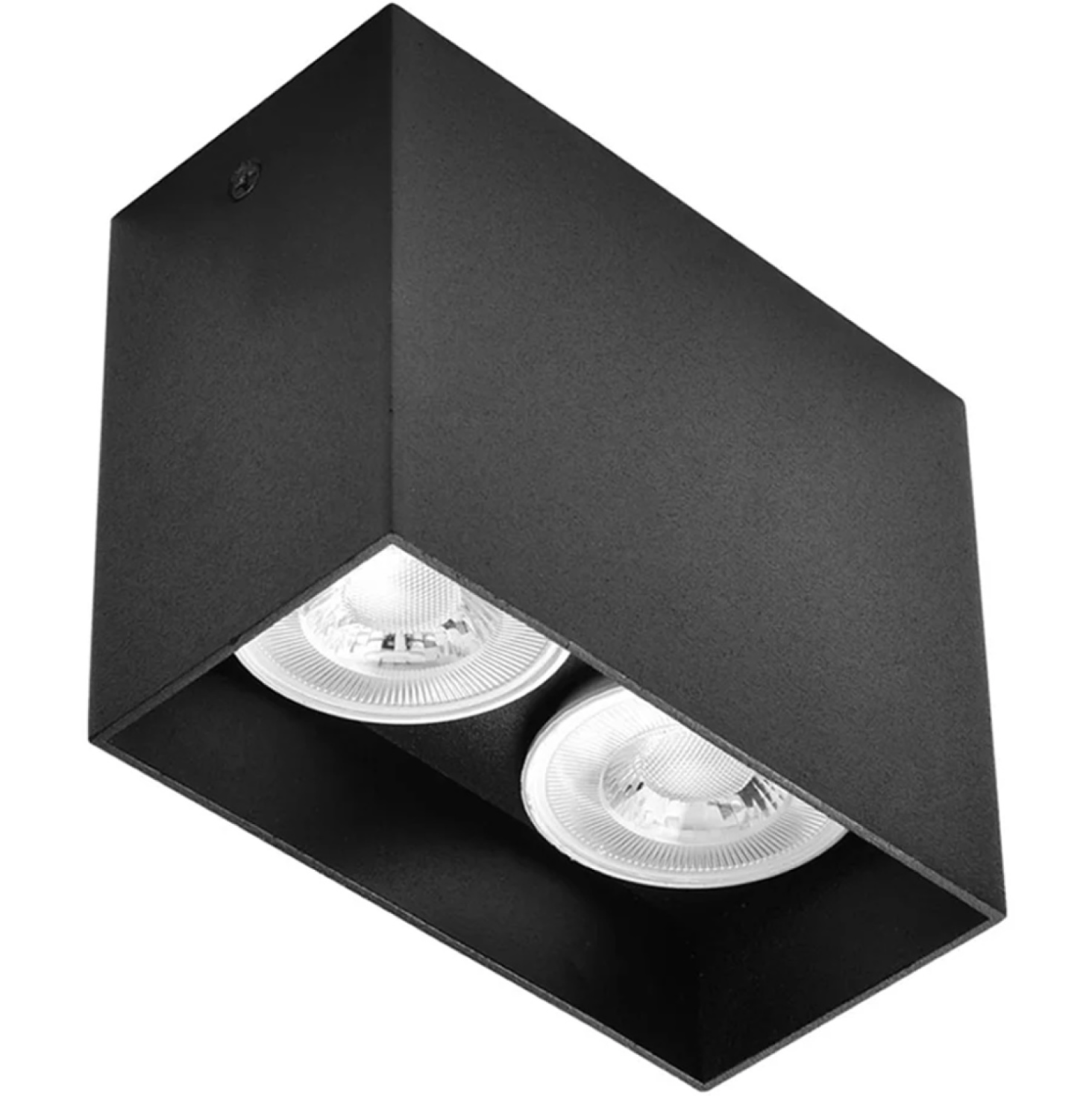Sıva Üstü Kare Led Spot Armatür 6x12x10 Cm Siyah - Siyah 3200K (Gün Işığı)