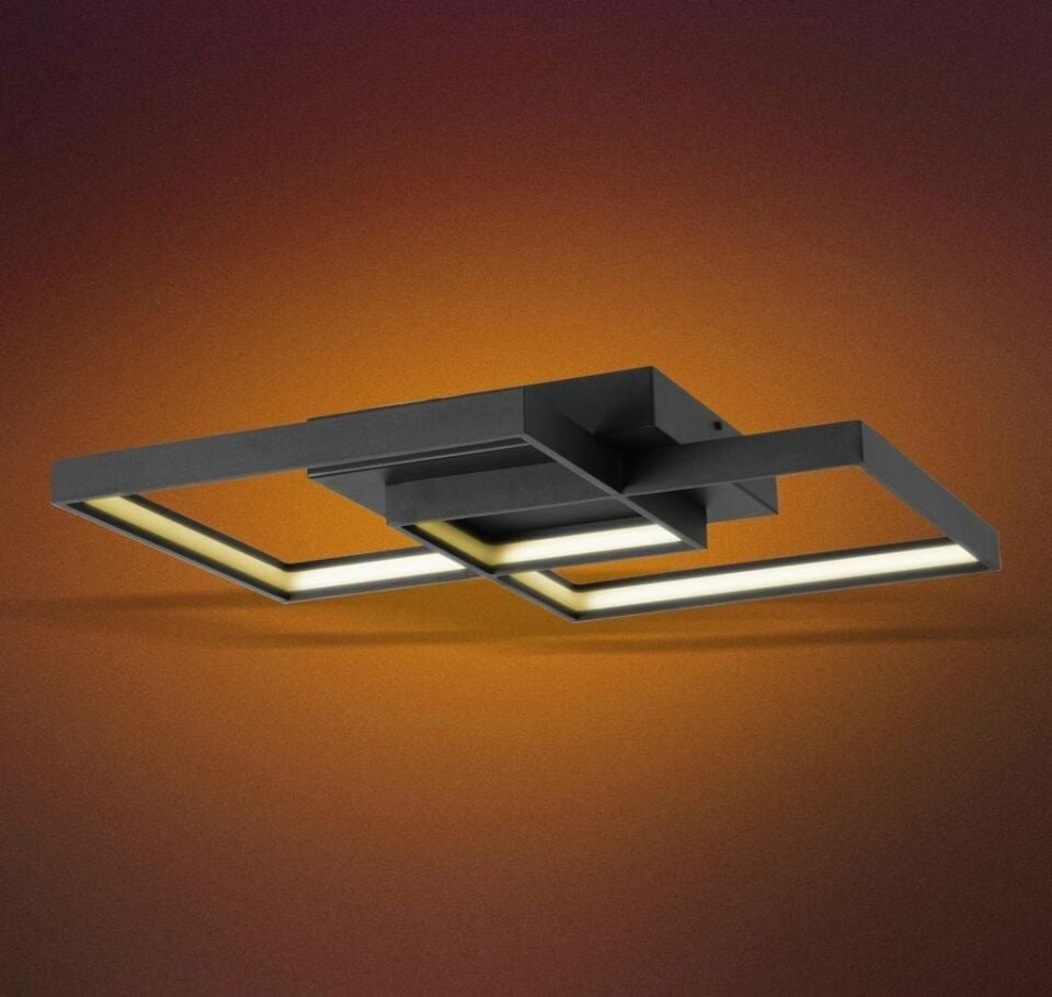 Diagonal Square Modern Duvar Apliği Led Aydınlatma Dekoratif Aplik 2700K (Sarı Işık) - Beyaz