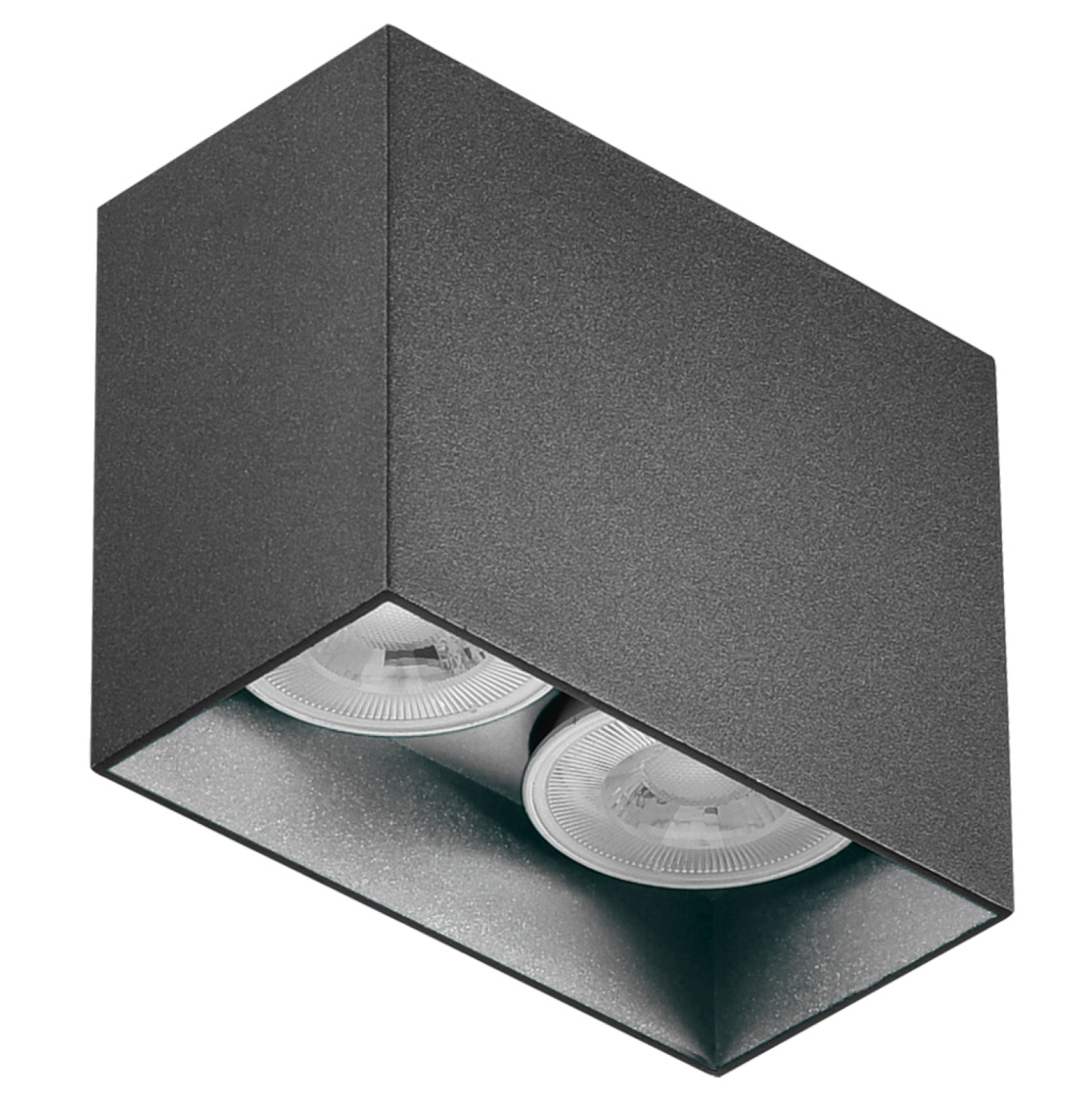 Sıva Üstü Kare Led Spot Armatür 6x12x10 Cm Siyah - Beyaz (6400K) Beyaz Işık