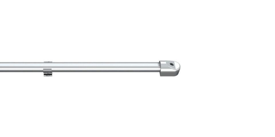Sıva Üstü Yuvarlak Profil Hareketli Led Rigid Bar Aydınlatma Armatürü YRB 2835-144/24-12 6500K (Beyaz Işık) - Siyah - 1 Metre