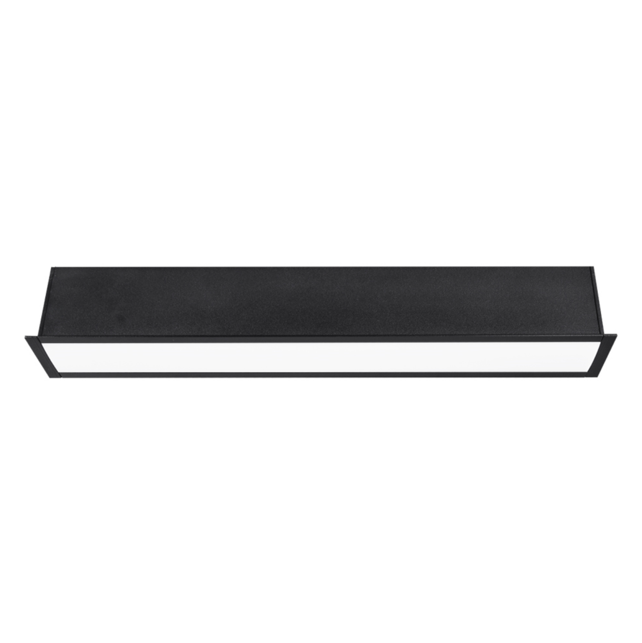 Sıva Altı Linear Aydınlatma Osram Led Gömme Lineer Armatür 7x5x5 Cm Kasa 3000  K (Gün Işığı) - 180CM - Antrasit