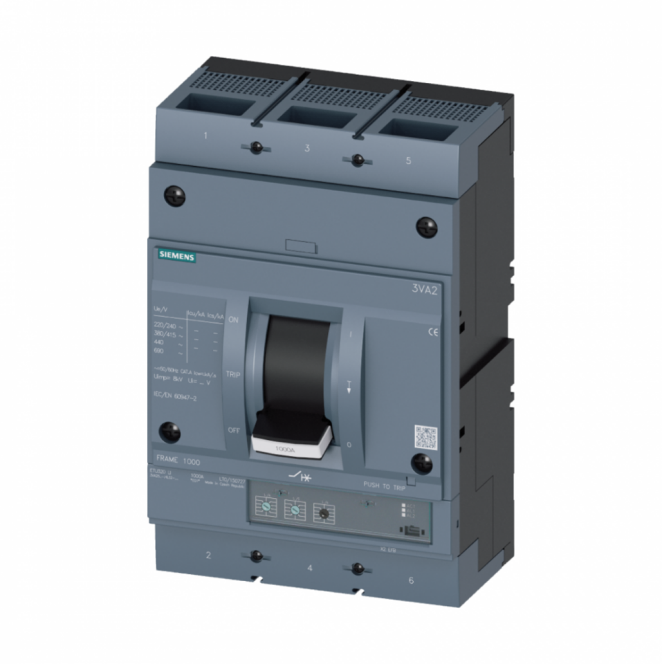 Siemens 560-800a 3 Kutuplu Termik Ayarlı Kompakt Güç Şalteri 3VA1580-5EF32-0AA0