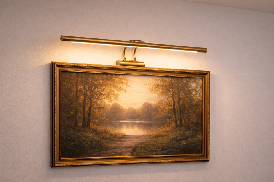 Eskitme Kasa Ayna ve Tablo Üstü Flüt Aplik 50CM 3200K (Gün Işığı)