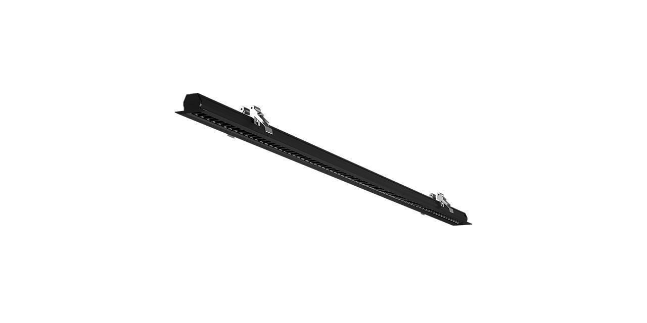 Goya 90 Watt Samsung Ledli Ultra Slim Lensli Dekoratif Sıva Altı Linear Armatür 176CM GY 8028-173 3000  K (Gün Işığı) - Siyah