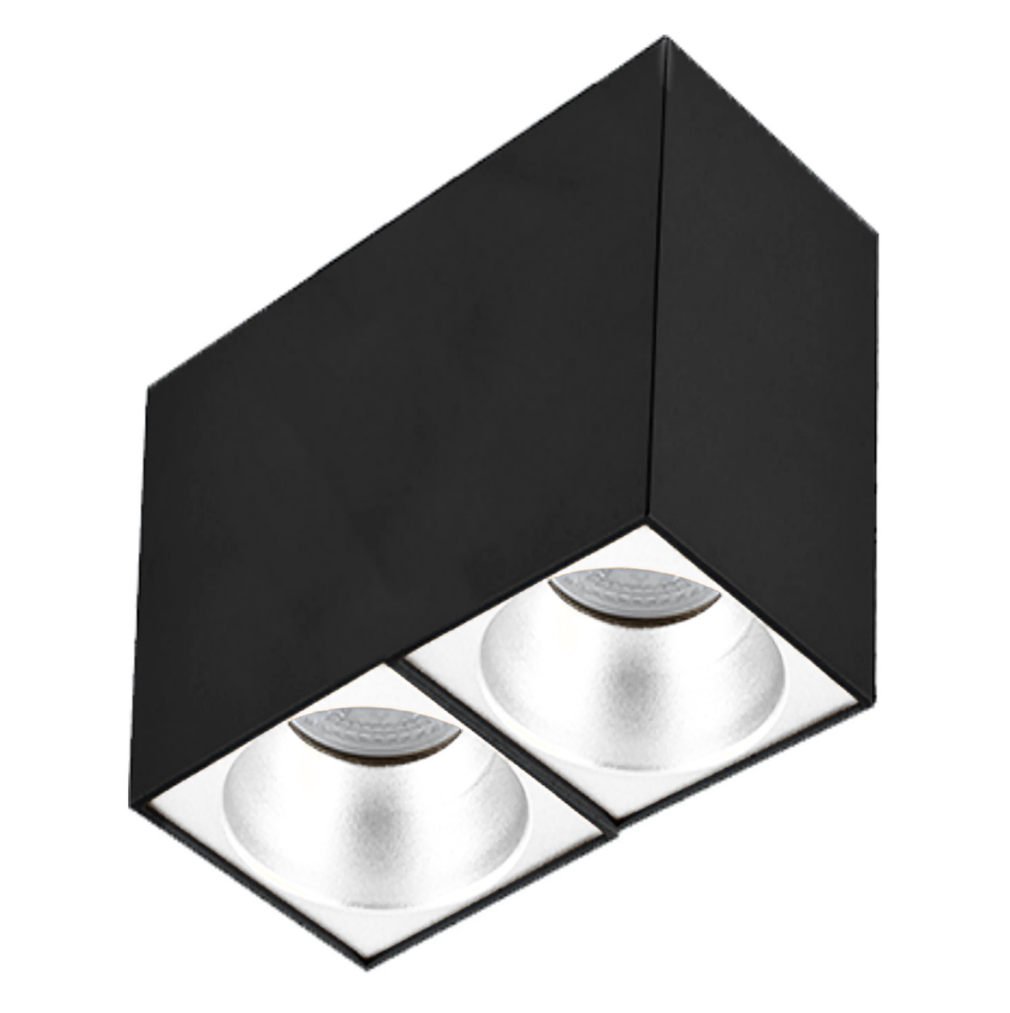 Sıva Üstü Kare Led Spot Armatür 8x16x14 Cm Siyah - Beyaz 4000K (Natural Işık)
