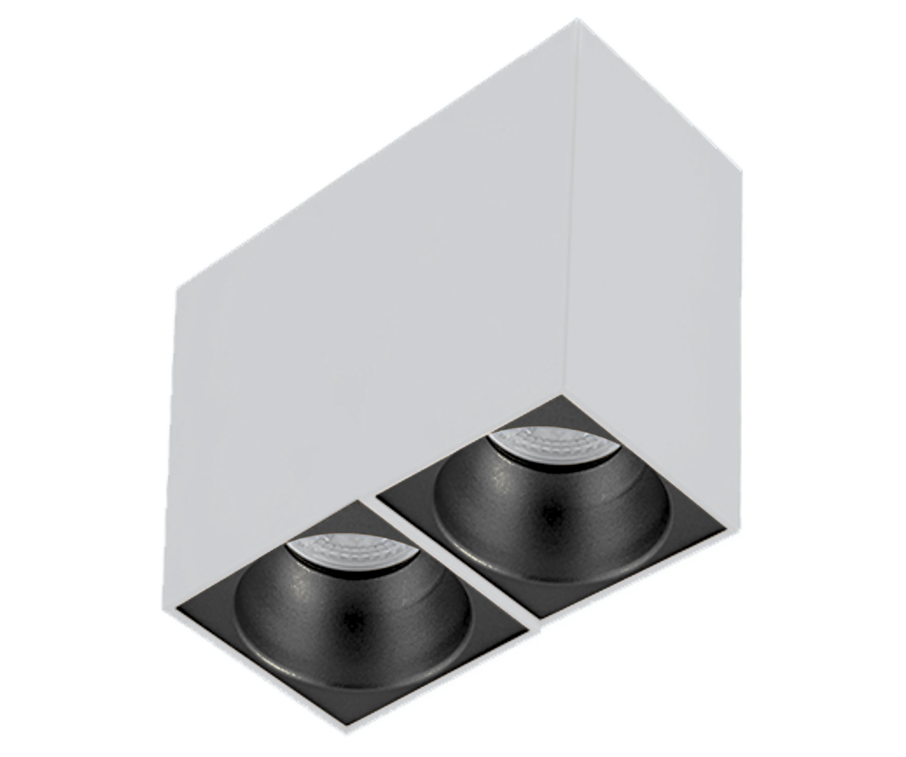 Sıva Üstü Kare Led Spot Armatür 8x16x14 Cm Beyaz - Siyah 3200K (Gün Işığı)