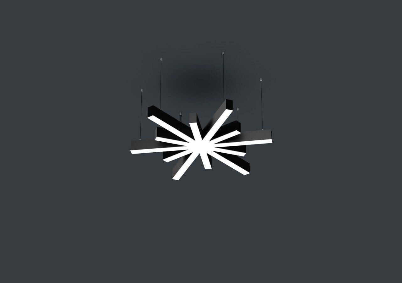 Yıldız Linear Aydınlatma Modern Led Sarkıt Avize Lineer Armatür 3000K (Gün Işığı) - Askısız