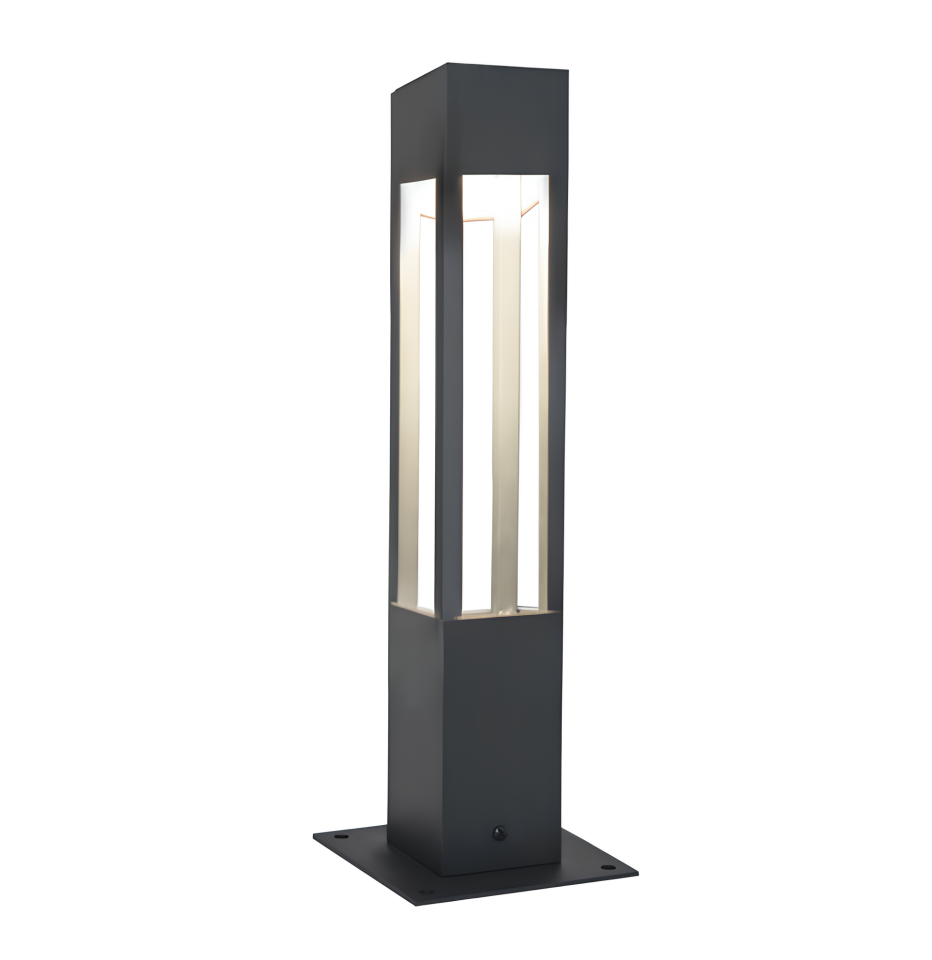 Bozok Dış Mekan Modern Bahçe Armatürü Led Yol Aydınlatma Direği 60 Cm 6000K (Beyaz Işık)
