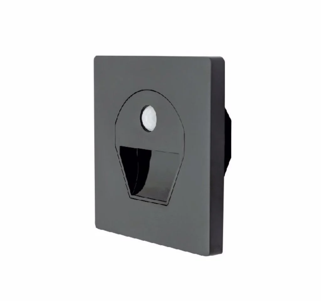 Noas 1W Sensörlü Koridor Aydınlatma Armatürü Siyah Kasa YL69-1521-S 3200K (Gün Işığı)