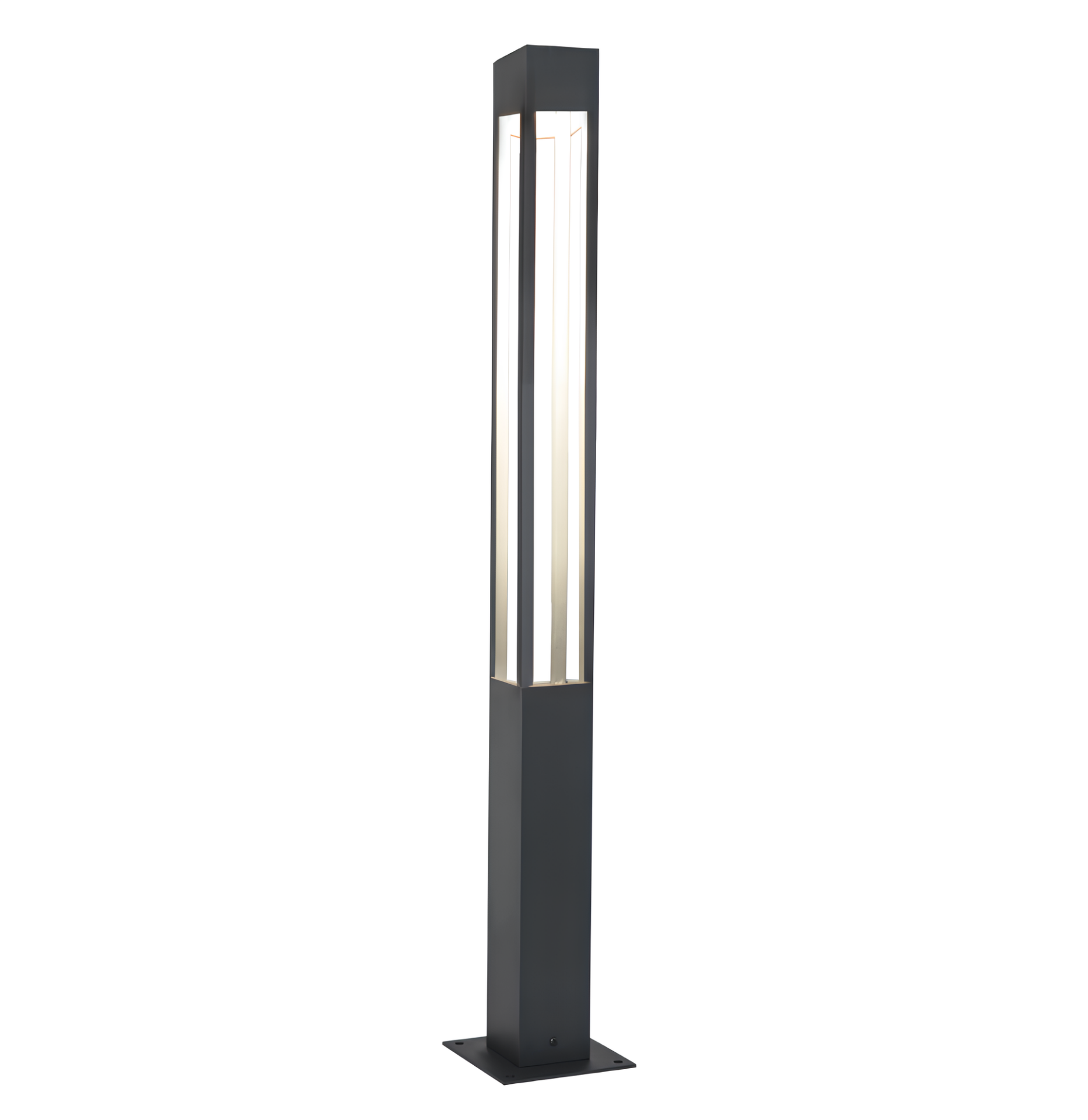Bozok Dış Mekan Modern Bahçe Armatürü Led Yol Aydınlatma Direği 225 Cm 6000K (Beyaz Işık)