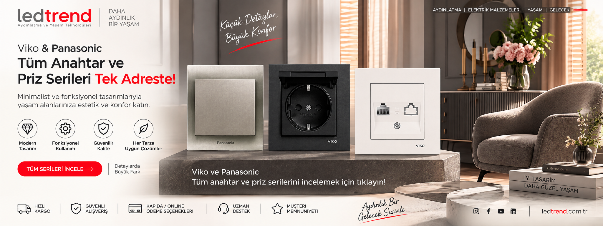 LEDTREND aydınlatma ve elektrik ürünleri